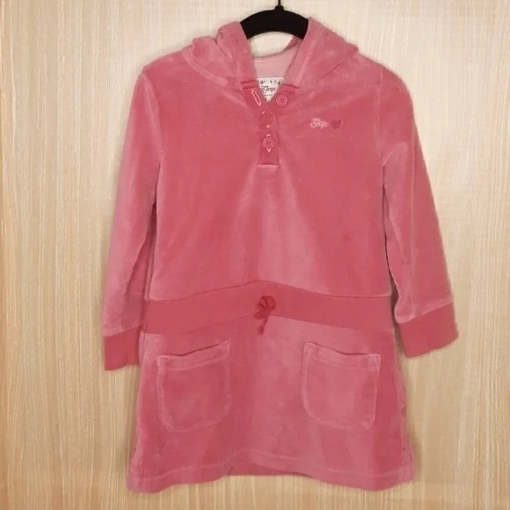 Baby Gap corduroy look hooded dress. 2